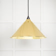 This is an image showing From The Anvil - Smooth Brass Hockley Pendant available from T.H Wiggans Architectural Ironmongery in Kendal, quick delivery and discounted prices