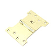 This is an image showing From The Anvil - Polished Brass 4" x 4" x 6" Parliament Hinge (pair) ss available from T.H Wiggans Architectural Ironmongery in Kendal, quick delivery and discounted prices