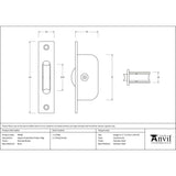 This is an image showing From The Anvil - Polished Nickel Square Ended Sash Pulley 75kg available from T.H Wiggans Architectural Ironmongery in Kendal, quick delivery and discounted prices