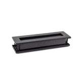 This is an image showing From The Anvil - Matt Black Traditional Letterbox available from trade door handles, quick delivery and discounted prices