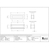 This is an image showing From The Anvil - Satin Marine SS (316) Traditional Letterbox available from trade door handles, quick delivery and discounted prices