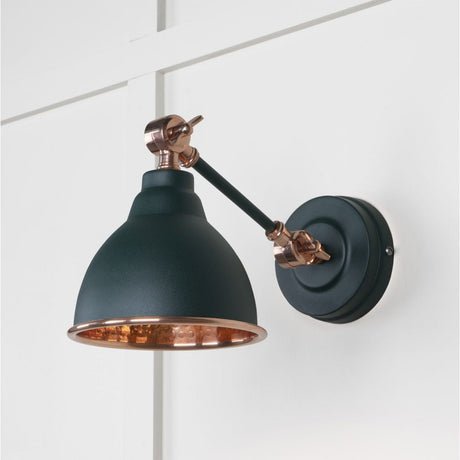 This is an image showing From The Anvil - Hammered Copper Brindley Wall Light in Dingle available from T.H Wiggans Architectural Ironmongery in Kendal, quick delivery and discounted prices