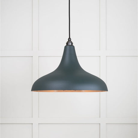 This is an image showing From The Anvil - Smooth Copper Frankley Pendant in Dingle available from T.H Wiggans Architectural Ironmongery in Kendal, quick delivery and discounted prices