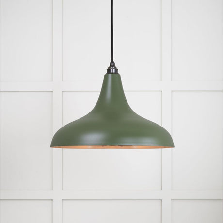 This is an image showing From The Anvil - Smooth Copper Frankley Pendant in Heath available from T.H Wiggans Architectural Ironmongery in Kendal, quick delivery and discounted prices