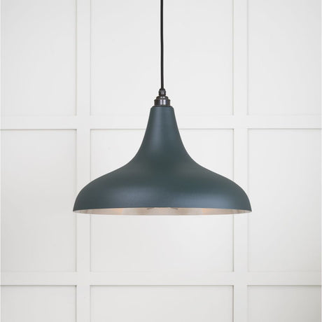 This is an image showing From The Anvil - Smooth Nickel Frankley Pendant in Dingle available from T.H Wiggans Architectural Ironmongery in Kendal, quick delivery and discounted prices