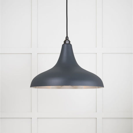 This is an image showing From The Anvil - Smooth Nickel Frankley Pendant in Soot available from T.H Wiggans Architectural Ironmongery in Kendal, quick delivery and discounted prices