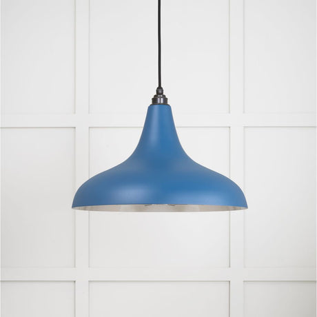 This is an image showing From The Anvil - Smooth Nickel Frankley Pendant in Upstream available from T.H Wiggans Architectural Ironmongery in Kendal, quick delivery and discounted prices