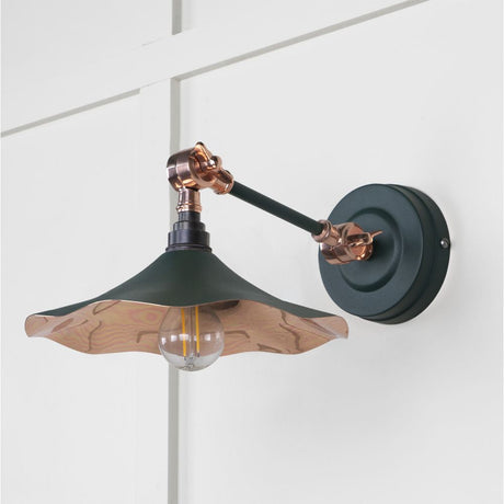 This is an image showing From The Anvil - Smooth Copper Flora Wall Light in Dingle available from T.H Wiggans Architectural Ironmongery in Kendal, quick delivery and discounted prices