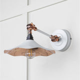 This is an image showing From The Anvil - Smooth Copper Flora Wall Light in Flock available from T.H Wiggans Architectural Ironmongery in Kendal, quick delivery and discounted prices