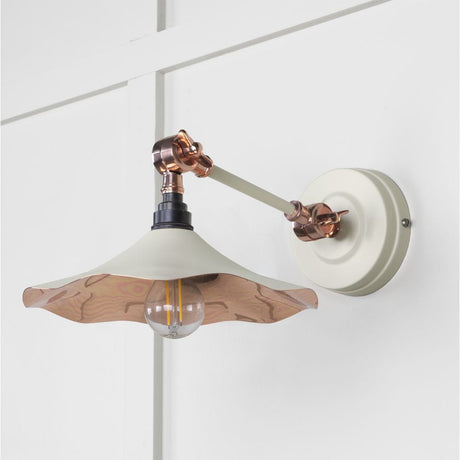 This is an image showing From The Anvil - Smooth Copper Flora Wall Light in Teasel available from T.H Wiggans Architectural Ironmongery in Kendal, quick delivery and discounted prices