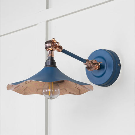 This is an image showing From The Anvil - Smooth Copper Flora Wall Light in Upstream available from T.H Wiggans Architectural Ironmongery in Kendal, quick delivery and discounted prices