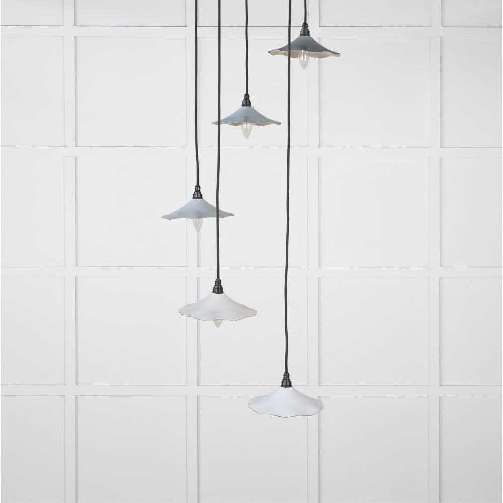 This is an image showing From The Anvil - Smooth Nickel Flora Cluster Pendant in Birch available from T.H Wiggans Architectural Ironmongery in Kendal, quick delivery and discounted prices