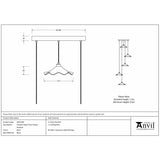 This is an image showing From The Anvil - Smooth Nickel Flora Cluster Pendant in Birch available from T.H Wiggans Architectural Ironmongery in Kendal, quick delivery and discounted prices