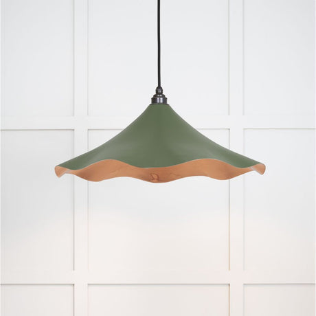This is an image showing From The Anvil - Smooth Copper Flora Pendant in Heath available from T.H Wiggans Architectural Ironmongery in Kendal, quick delivery and discounted prices