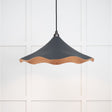 This is an image showing From The Anvil - Smooth Copper Flora Pendant in Soot available from T.H Wiggans Architectural Ironmongery in Kendal, quick delivery and discounted prices