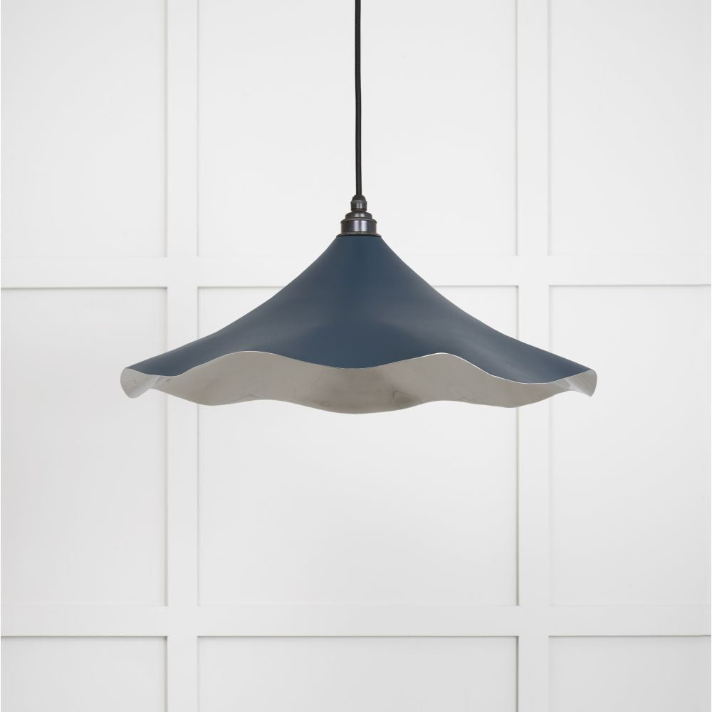 This is an image showing From The Anvil - Smooth Nickel Flora Pendant in Dusk available from T.H Wiggans Architectural Ironmongery in Kendal, quick delivery and discounted prices