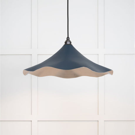 This is an image showing From The Anvil - Smooth Nickel Flora Pendant in Dusk available from T.H Wiggans Architectural Ironmongery in Kendal, quick delivery and discounted prices