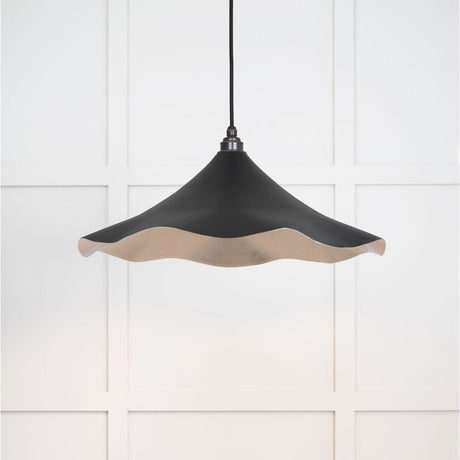 This is an image showing From The Anvil - Smooth Nickel Flora Pendant in Elan Black available from T.H Wiggans Architectural Ironmongery in Kendal, quick delivery and discounted prices