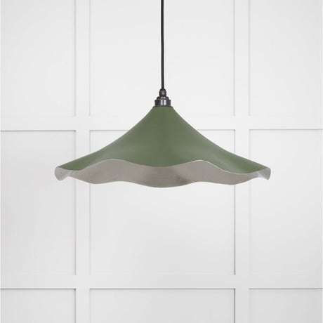 This is an image showing From The Anvil - Smooth Nickel Flora Pendant in Heath available from T.H Wiggans Architectural Ironmongery in Kendal, quick delivery and discounted prices