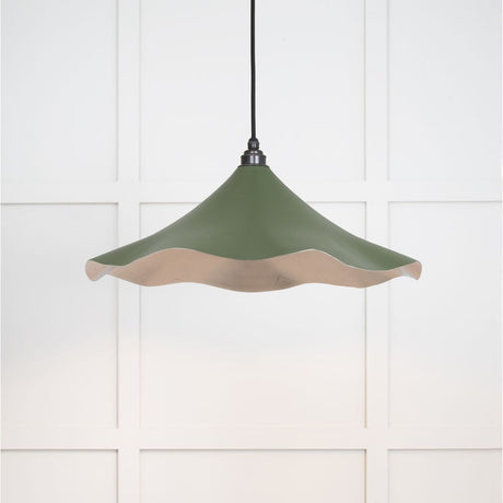 This is an image showing From The Anvil - Smooth Nickel Flora Pendant in Heath available from T.H Wiggans Architectural Ironmongery in Kendal, quick delivery and discounted prices