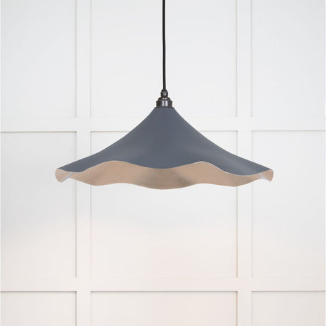 This is an image showing From The Anvil - Smooth Nickel Flora Pendant in Slate available from T.H Wiggans Architectural Ironmongery in Kendal, quick delivery and discounted prices