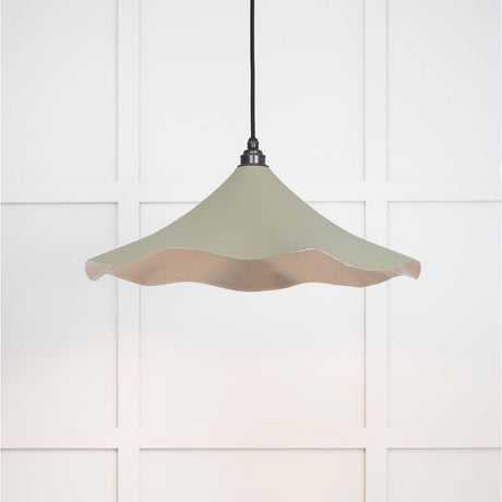 This is an image showing From The Anvil - Smooth Nickel Flora Pendant in Tump available from T.H Wiggans Architectural Ironmongery in Kendal, quick delivery and discounted prices