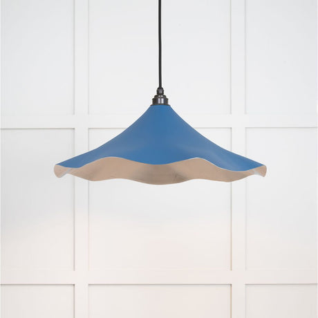 This is an image showing From The Anvil - Smooth Nickel Flora Pendant in Upstream available from T.H Wiggans Architectural Ironmongery in Kendal, quick delivery and discounted prices