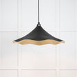 This is an image showing From The Anvil - Smooth Brass Flora Pendant in Elan Black available from T.H Wiggans Architectural Ironmongery in Kendal, quick delivery and discounted prices