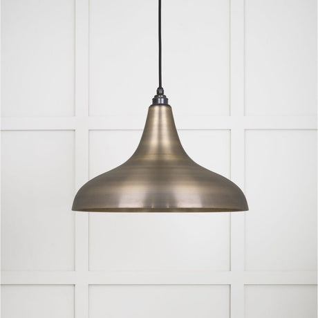 This is an image showing From The Anvil - Aged Brass Frankley Pendant available from T.H Wiggans Architectural Ironmongery in Kendal, quick delivery and discounted prices