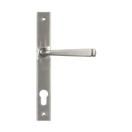 This is an image of From The Anvil - Satin Marine SS (316) Avon Slimline Lever Espag. Lock Set available to order from T.H Wiggans Architectural Ironmongery in Kendal, quick delivery and discounted prices.