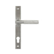 This is an image of From The Anvil - Satin Marine SS (316) Brompton Slimline Espag. Lock Set available to order from T.H Wiggans Architectural Ironmongery in Kendal, quick delivery and discounted prices.