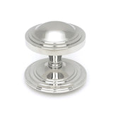 This is an image of From The Anvil - Polished Marine SS (316) Art Deco Centre Door Knob available to order from T.H Wiggans Architectural Ironmongery in Kendal, quick delivery and discounted prices.