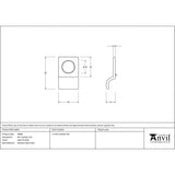 This is an image showing From The Anvil - Satin Marine SS (316) Rim Cylinder Pull available from trade door handles, quick delivery and discounted prices