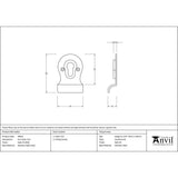 This is an image showing From The Anvil - Satin Marine SS (316) Euro Door Pull available from trade door handles, quick delivery and discounted prices