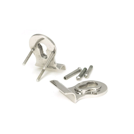 This is an image showing From The Anvil - Polished Marine SS (316) 50mm Euro Door Pull (Back to Back fixi available from trade door handles, quick delivery and discounted prices