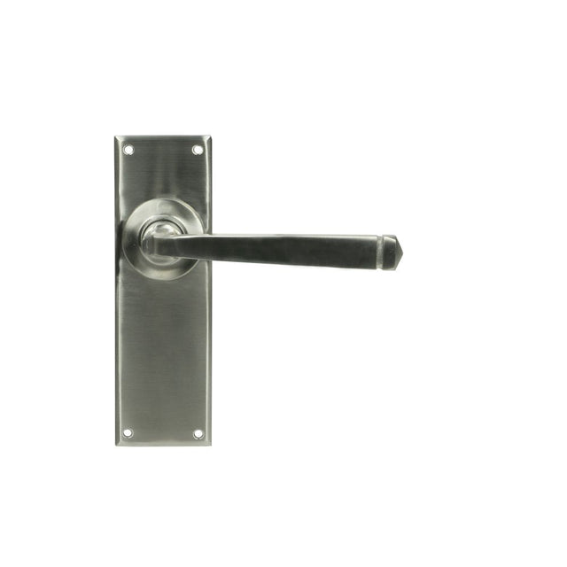 This is an image of From The Anvil - Satin Marine SS (316) Avon Lever Latch Set available to order from T.H Wiggans Architectural Ironmongery in Kendal, quick delivery and discounted prices.