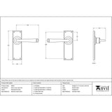 This is an image showing From The Anvil - Polished Marine SS (316) Avon Lever Latch Set available from trade door handles, quick delivery and discounted prices