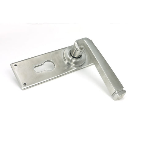 This is an image showing From The Anvil - Satin Marine SS (316) Avon Lever Euro Lock Set available from trade door handles, quick delivery and discounted prices