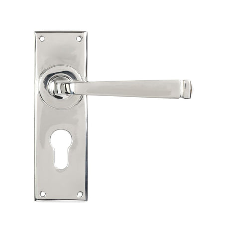 This is an image of From The Anvil - Polished Marine SS (316) Avon Lever Euro Lock Set available to order from T.H Wiggans Architectural Ironmongery in Kendal, quick delivery and discounted prices.