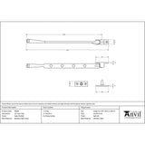 This is an image showing From The Anvil - Satin Marine SS (316) 10" Avon Stay available from T.H Wiggans Architectural Ironmongery in Kendal, quick delivery and discounted prices