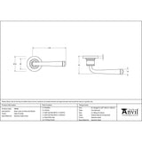 This is an image showing From The Anvil - Satin Marine SS (316) Avon Round Lever on Rose Set (Plain) available from trade door handles, quick delivery and discounted prices