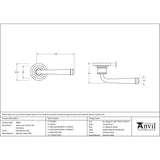 This is an image showing From The Anvil - Polished Marine SS (316) Avon Round Lever on Rose Set (Art Deco available from trade door handles, quick delivery and discounted prices