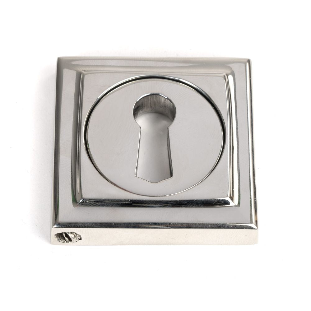 This is an image of From The Anvil - Polished Marine SS (316) Round Escutcheon (Square) available to order from T.H Wiggans Architectural Ironmongery in Kendal, quick delivery and discounted prices.