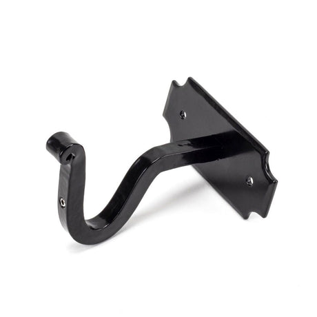 This is an image showing From The Anvil - Black Mounting Bracket (pair) available from trade door handles, quick delivery and discounted prices