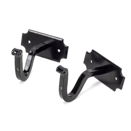 This is an image showing From The Anvil - Black Mounting Bracket (pair) available from T.H Wiggans Architectural Ironmongery in Kendal, quick delivery and discounted prices