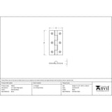 This is an image showing From The Anvil - Polished Brass 2.5" Butt Hinge (pair) available from T.H Wiggans Architectural Ironmongery, quick delivery and discounted prices