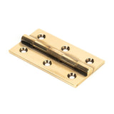 This is an image showing From The Anvil - Aged Brass 2.5" Butt Hinge (pair) available from T.H Wiggans Architectural Ironmongery in Kendal, quick delivery and discounted prices