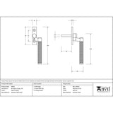 This is an image showing From The Anvil - Satin Marine SS (316) Brompton Espag - RH available from T.H Wiggans Architectural Ironmongery in Kendal, quick delivery and discounted prices