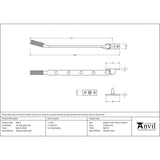 This is an image showing From The Anvil - Satin Marine SS (316) 10" Brompton Stay available from T.H Wiggans Architectural Ironmongery in Kendal, quick delivery and discounted prices