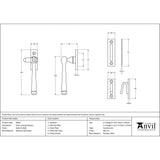 This is an image showing From The Anvil - Satin Marine SS (316) Locking Avon Fastener available from T.H Wiggans Architectural Ironmongery in Kendal, quick delivery and discounted prices